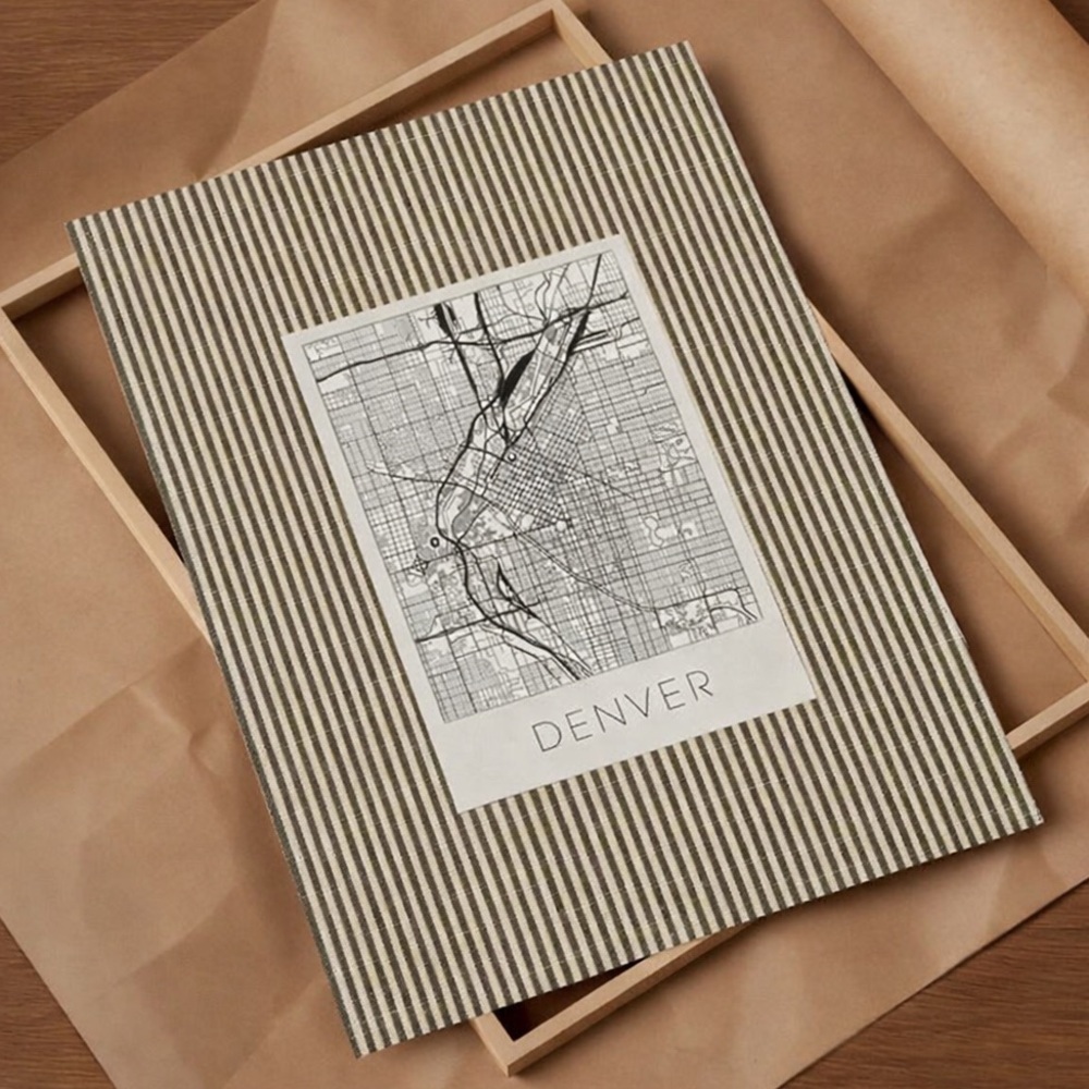 Denver Colorado Line Art City Map